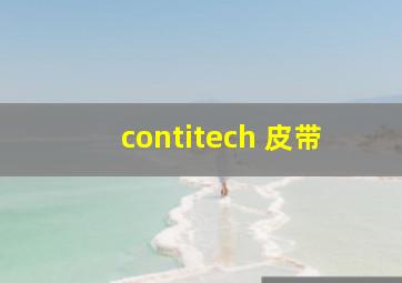 contitech 皮带